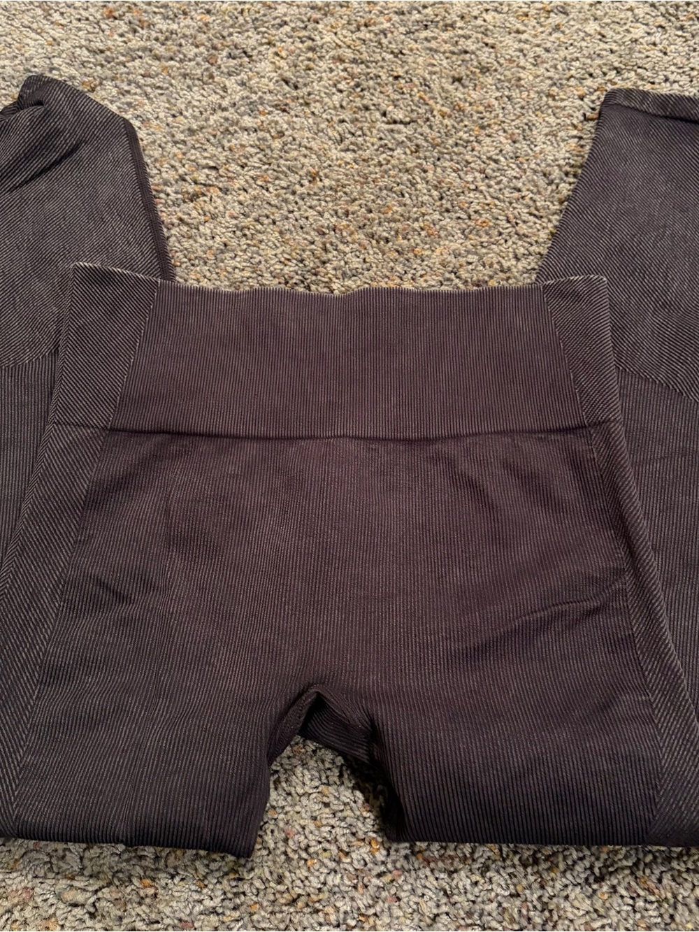 JoyLab Ribbed High-Waist Leggings - Dark Brown